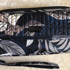 LUG Kickflip 3 Wallet Wristlet Crossbody Lily Black